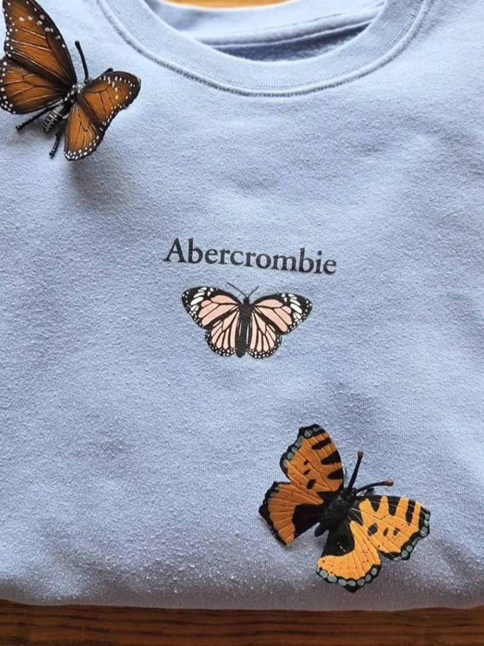 abercrombie kids light blue relaxed fit top